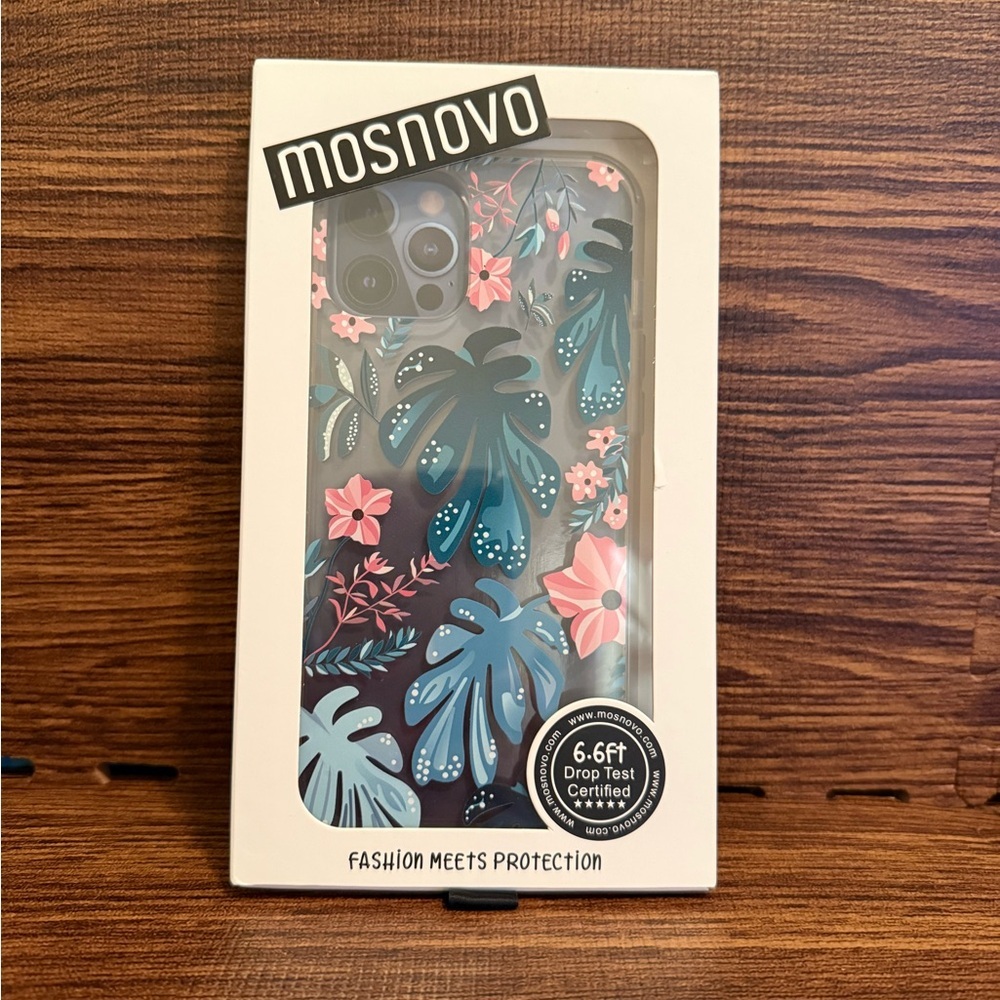 Floral Phone Case - Blue and Pink - iPhone 12 Pro Max - NIB